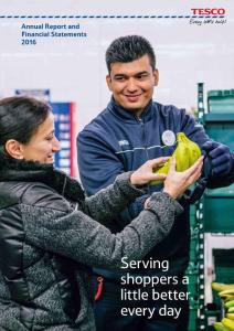 tesco annual annual report and financial statements 2016