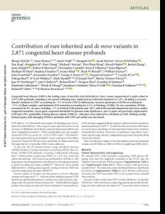 ng.3970-Contribution of rare inherited and de novo variants in 2,871 congenital heart disease probands