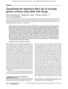 Genome Res.-2017-Mohammadi-1872-84-Quantifying the regulatory effect size of cis-acting genetic variation using allelic fold change