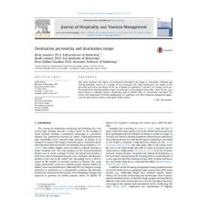 destination personality and destination image