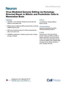 Virus-Mediated-Genome-Editing-via-Homology-Directed-Repair-in-Mitot_2017_Neu