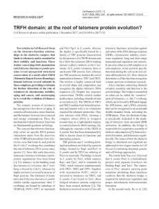 cr2017152-TRFH domain- at the root of telomere protein evolution?