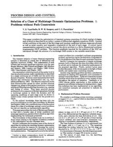 solution of a class of multistage dynamic optimization problems. 1. problems without path constraints