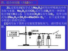 2010中招化學綜合應用題分析
