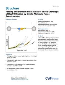 Folding-and-Domain-Interactions-of-Three-Orthologs-of-Hsp90-Studi_2017_Struc