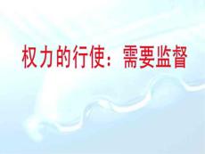 高一政治對權力行使的監督