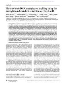 Genome Res.-2018-Boers-88-99-Genome-wide DNA methylation profiling using the methylation-dependent restriction enzyme LpnPI
