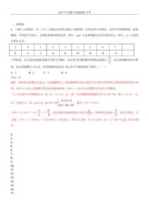 知识点21  二次函数在实际生活中应用2017（选择题）