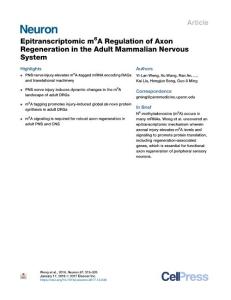 Epitranscriptomic-m6A-Regulation-of-Axon-Regeneration-in-the-Adult_2018_Neur