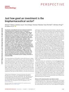nbt.4023-Just how good an investment is the biopharmaceutical sector?