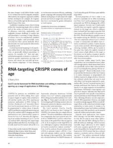nbt.4054-RNA-targeting CRISPR comes of age