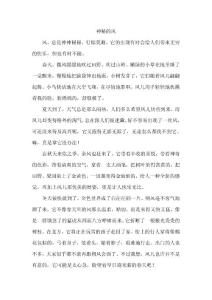 神秘的风