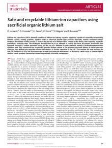 nmat5029-Safe and recyclable lithium-ion capacitors using sacrificial organic lithium salt