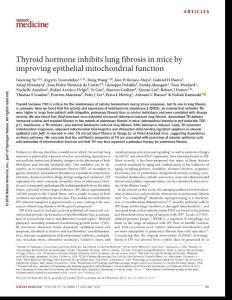 nm.4447-Thyroid hormone inhibits lung fibrosis in mice by improving epithelial mitochondrial function