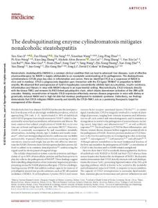 nm.4461-The deubiquitinating enzyme cylindromatosis mitigates nonalcoholic steatohepatitis