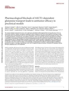 nm.4464-Pharmacological blockade of ASCT2-dependent glutamine transport leads to antitumor efficacy in preclinical models