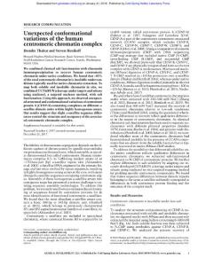 Genes Dev.-2018-Thakur-Unexpected conformational variations of the human centromeric chromatin complex