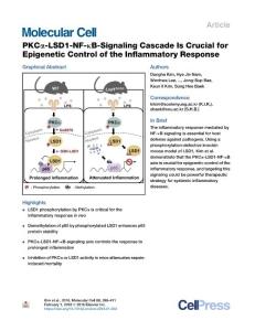 PKC--LSD1-NF--B-Signaling-Cascade-Is-Crucial-for-Epigenetic-Co_2018_Molecula