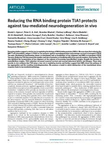 nn-2018-Reducing the RNA binding protein TIA1 protects against tau-mediated neurodegeneration in vivo