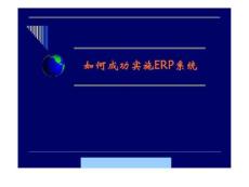 何成功實施ERP系統.ppt