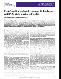 nsmb-2018-RNA-DamID reveals cell-type-specific binding of roX RNAs at chromatin-entry sites