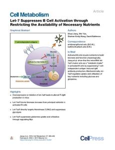 Let-7-Suppresses-B-Cell-Activation-through-Restricting-the-Av_2018_Cell-Meta