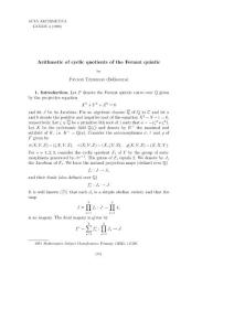 aa8443_Arithmetic of cyclic quotients of the Fermat quintic