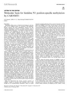 cr2018-Molecular basis for histidine N1 position-specific methylation by CARNMT1