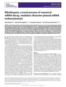 nsmb.2018-Ribothrypsis, a novel process of canonical mRNA decay, mediates ribosome-phased mRNA endonucleolysis