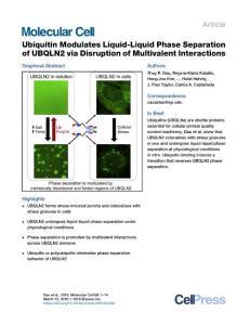 Ubiquitin-Modulates-Liquid-Liquid-Phase-Separation-of-UBQLN2-v_2018_Molecula