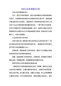 項目立項申請報告介紹.docx