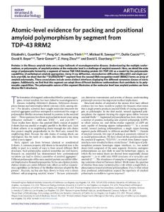 nsmb.2018-Atomic-level evidence for packing and positional amyloid polymorphism by segment from TDP-43 RRM2