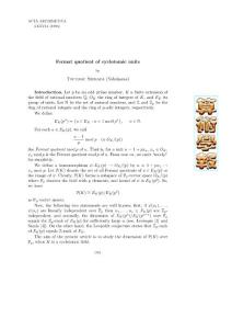 aa7643_Fermat quotient of cyclotomic units