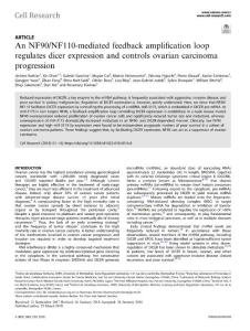 cr.2018-An NF90-NF110-mediated feedback amplification loop regulates dicer expression and controls ovarian carcinoma progression