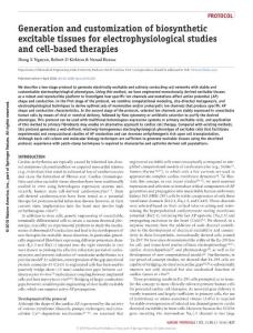 nprot.2018.016-Generation and customization of biosynthetic excitable tissues for electrophysiological studies and cell-based therapies