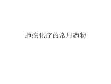 肺癌的化療.ppt