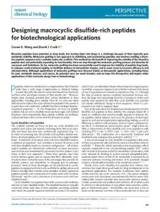 nchembio.2018-Designing macrocyclic disulfide-rich peptides for biotechnological applications