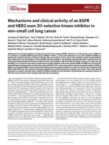 nm.2018-Mechanisms and clinical activity of an EGFR and HER2 exon 20–selective kinase inhibitor in non–small cell lung cancer