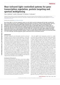 nprot.2018.022-Near-infrared light–controlled systems for gene transcription regulation, protein targeting and spectral multiplexing