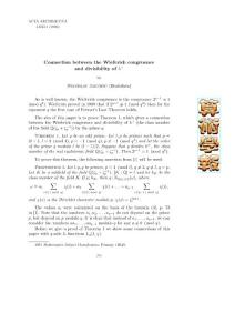 aa7114_Connection between the Wieferich congruence and divisibility of h