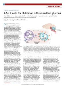 nm.2018-CAR T cells for childhood diffuse midline gliomas