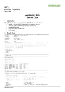 SHT11程序C51驱动注解