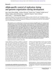 Genome Res.-2018-Rivera-Mulia-Allele-specific control of replication timing and genome organization during development
