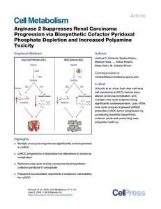 Arginase-2-Suppresses-Renal-Carcinoma-Progression-via-Biosynthet_2018_Cell-M