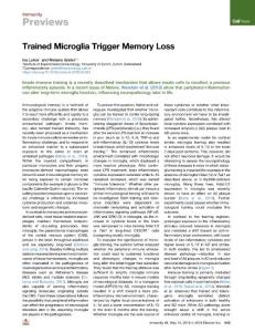 Trained-Microglia-Trigger-Memory-Loss_2018_Immunity