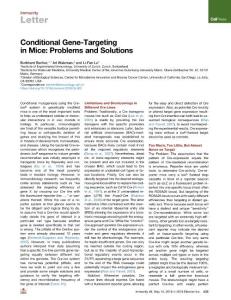 Conditional-Gene-Targeting-in-Mice--Problems-and-Solutions_2018_Immunity