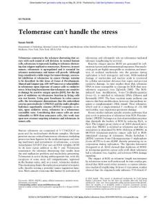 Genes Dev.-2018-Smith-597-9-Telomerase can’t handle the stress