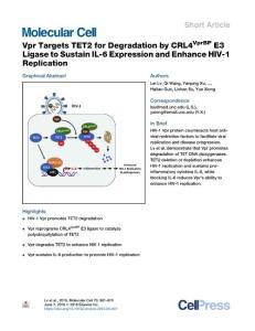 Vpr-Targets-TET2-for-Degradation-by-CRL4VprBP-E3-Ligase-to-Sust_2018_Molecul