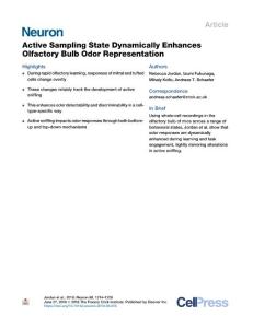 Active-Sampling-State-Dynamically-Enhances-Olfactory-Bulb-Odor-Re_2018_Neuro