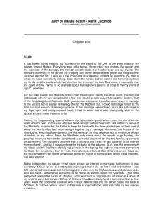 Lady of Mallaig Castle - Diane Lacombe Chapter one Exile